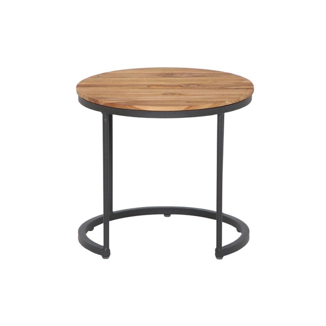 Siena Garden Baros 2er Set Beistelltische Aluminium/Teak