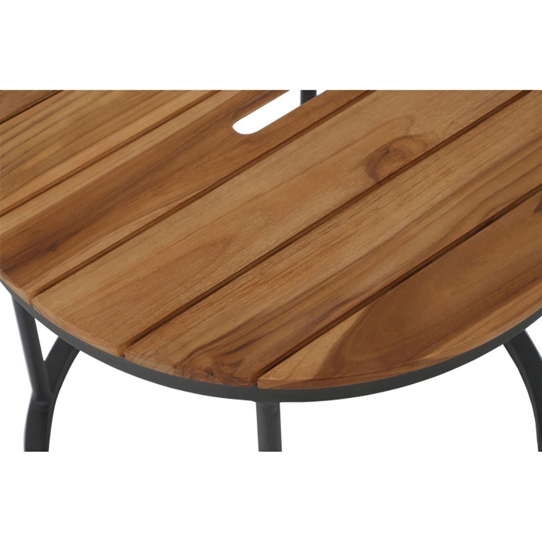 Siena Garden Baros 2er Set Beistelltische Aluminium/Teak