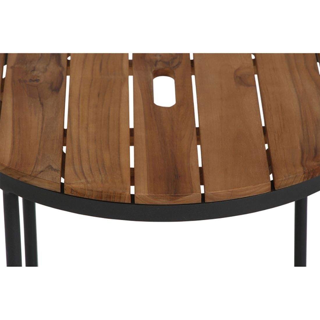 Siena Garden Baros 2er Set Beistelltische Aluminium/Teak