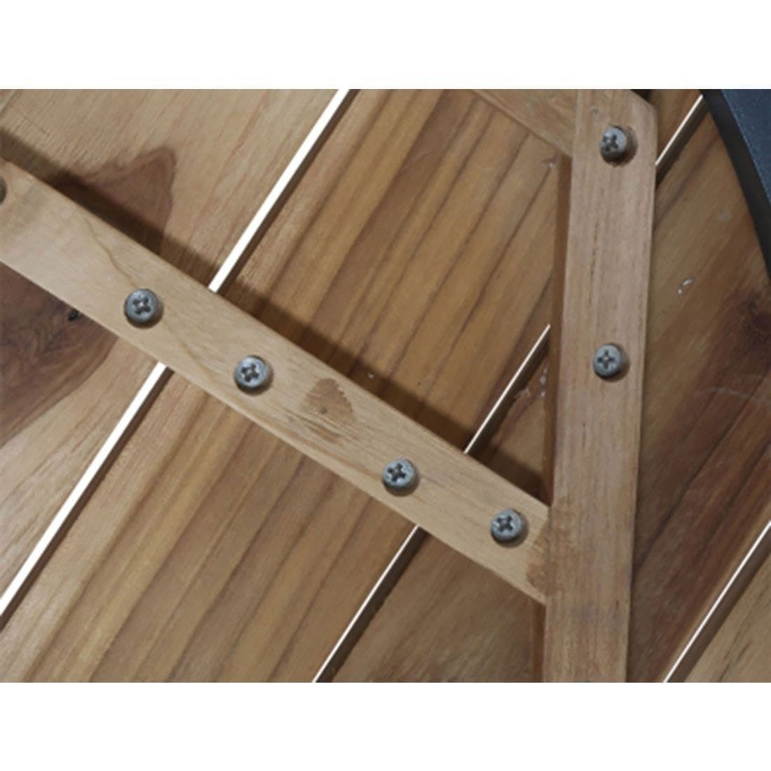 Siena Garden Baros 2er Set Beistelltische Aluminium/Teak