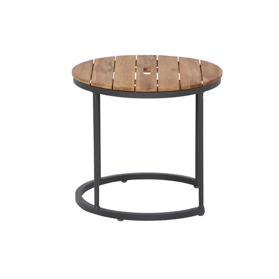 Siena Garden Baros 2er Set Beistelltische Aluminium/Teak