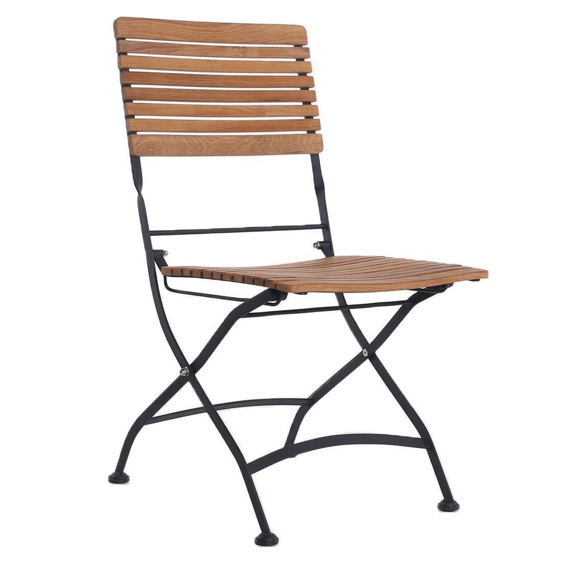 OUTLIV. Lindau Biergartenstuhlset 5-tlg Stahl/Teak