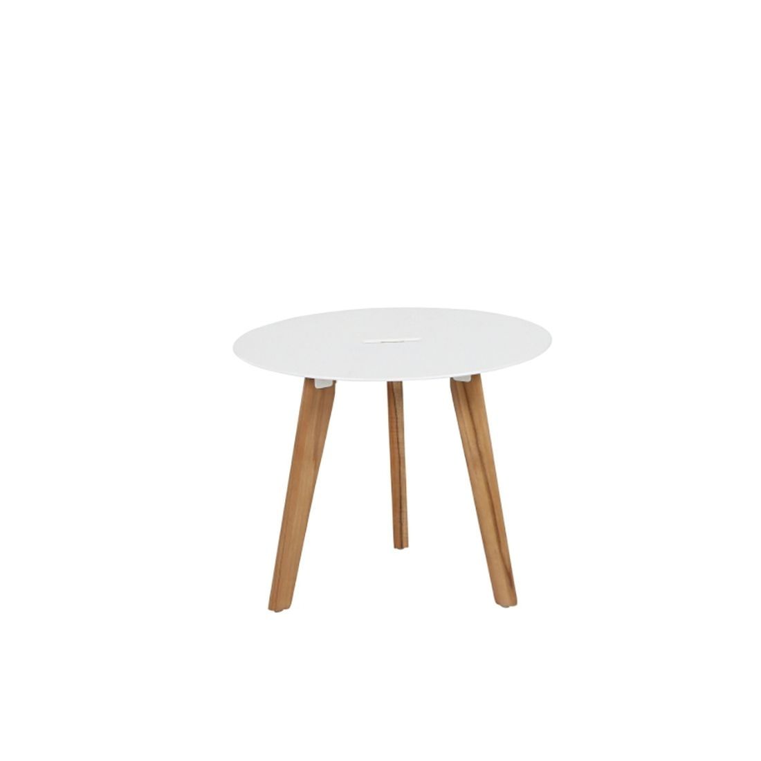 Siena Garden Alba Beistelltisch Ø50x40cm Teak/Aluminium