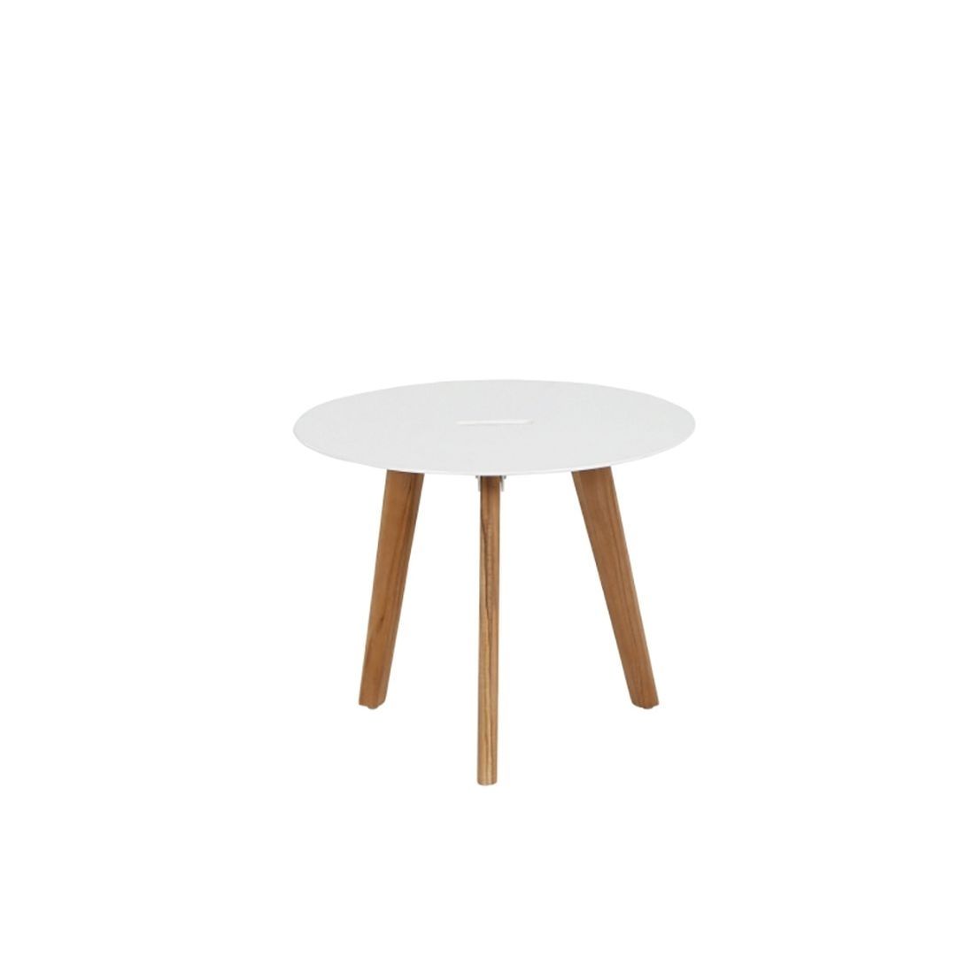 Siena Garden Alba Beistelltisch Ø50x40cm Teak/Aluminium