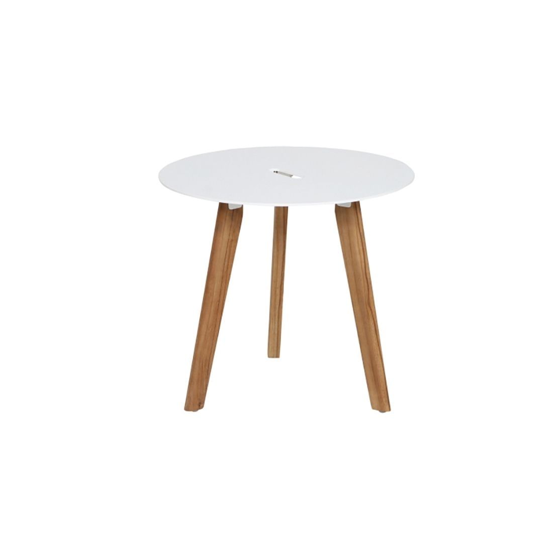 Siena Garden Alba Beistelltisch Ø50x45cm Teak/Aluminium