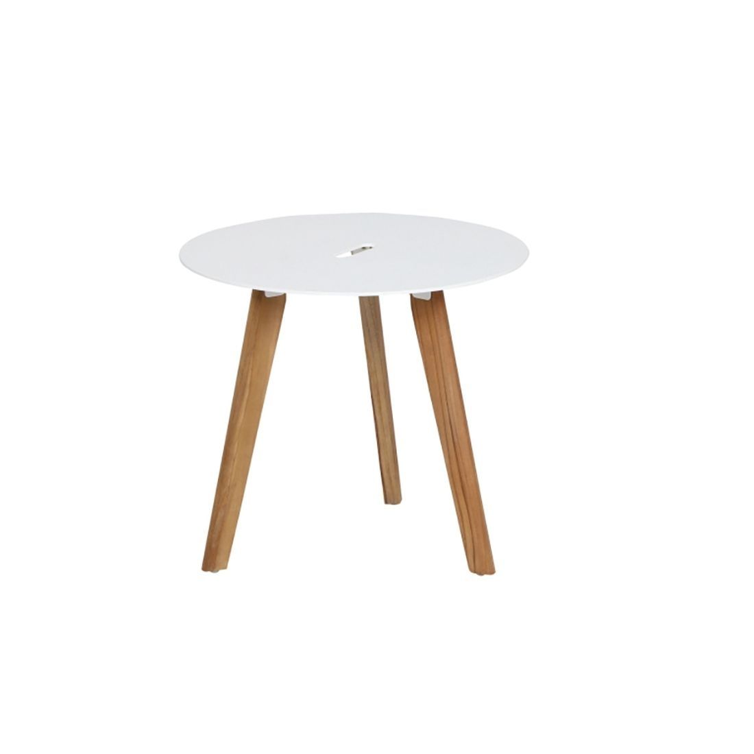 Siena Garden Alba Beistelltisch Ø50x45cm Teak/Aluminium