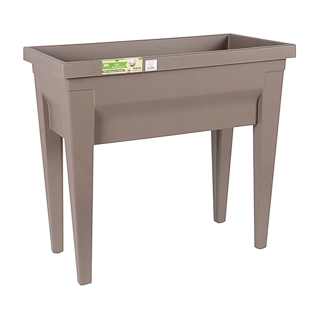 hochbeet veg table city taupe 57l garten und freizeit