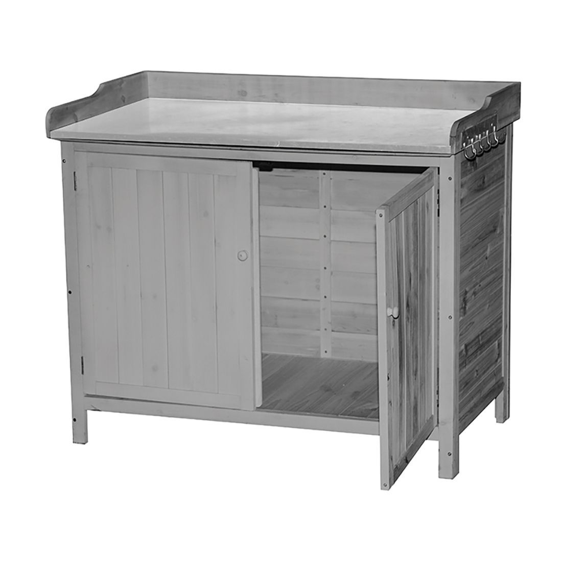 Pflanztisch 100x65x86cm grau, Fichte