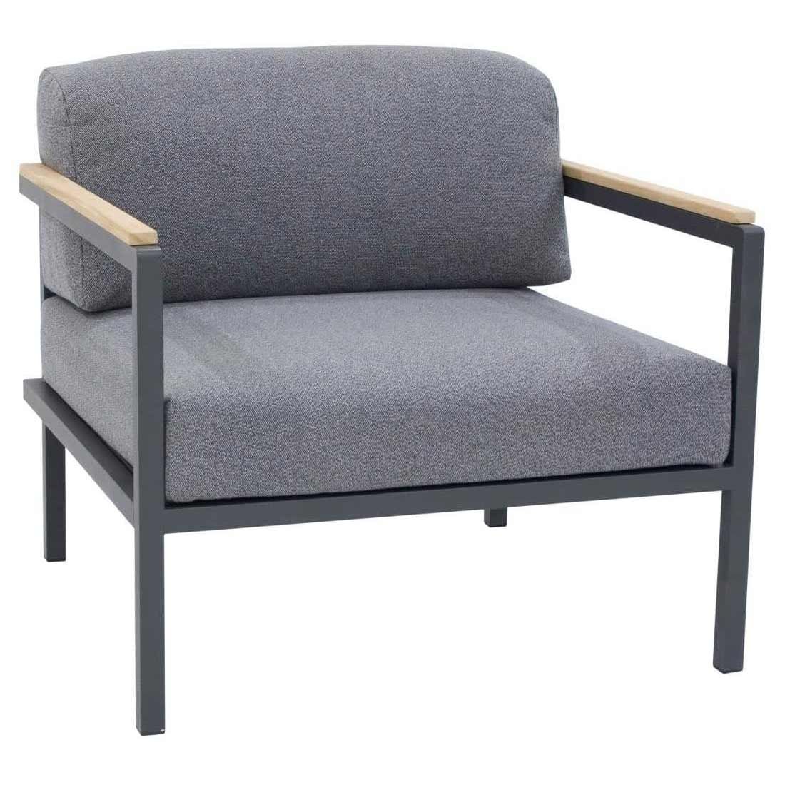 Zebra Hudson Ecklounge 7-tlg. Edelstahl/Tuvatextil