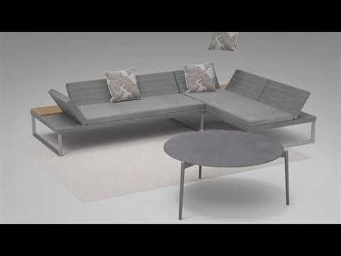 OUTLIV. Magic Box Ecklounge 4tlg. Aluminium