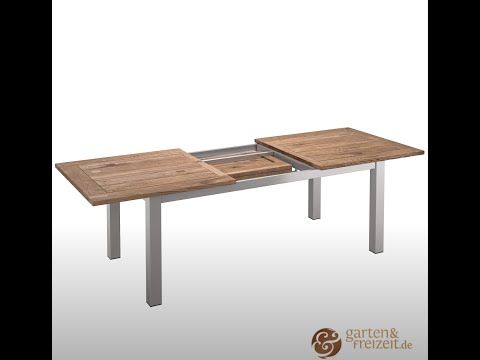OUTLIV. Tampa Ausziehtisch 200/260x100 Edelstahl/Teak