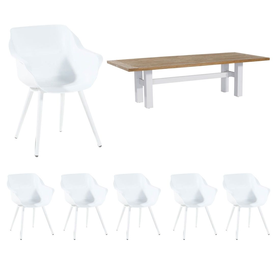 Hartman Sophie Studio/Yasmani Gartenmöbelset 7-tlg.