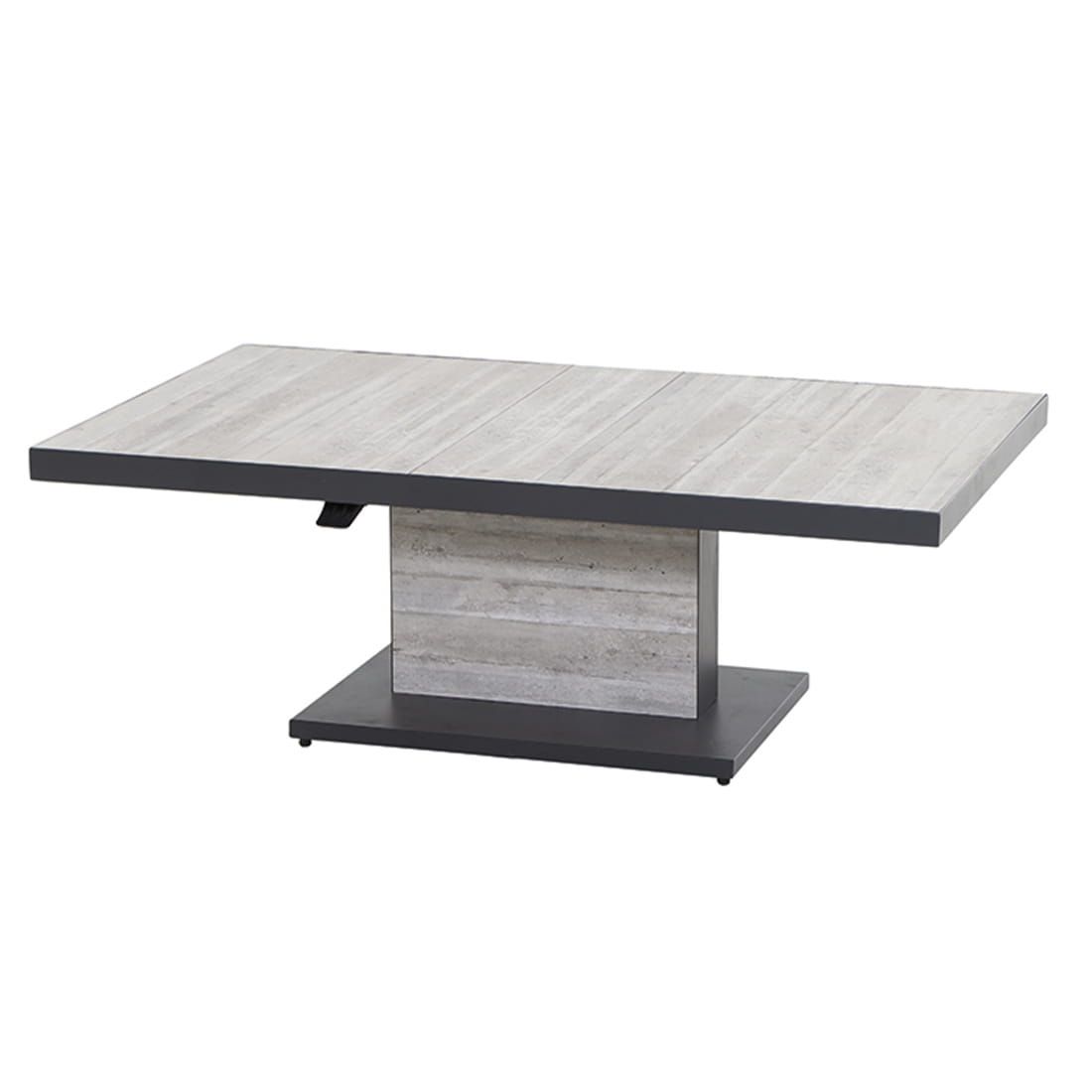 siena garden bellani lift tisch 140x85 cm aluminium keramik anthrazit pinie garten und freizeit