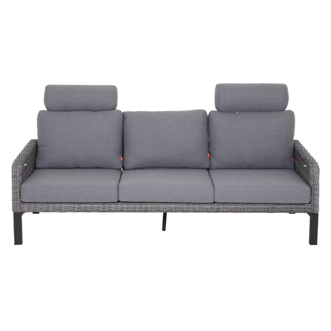 siena garden bellani 3-sitzer sofa aluminum/gardino®