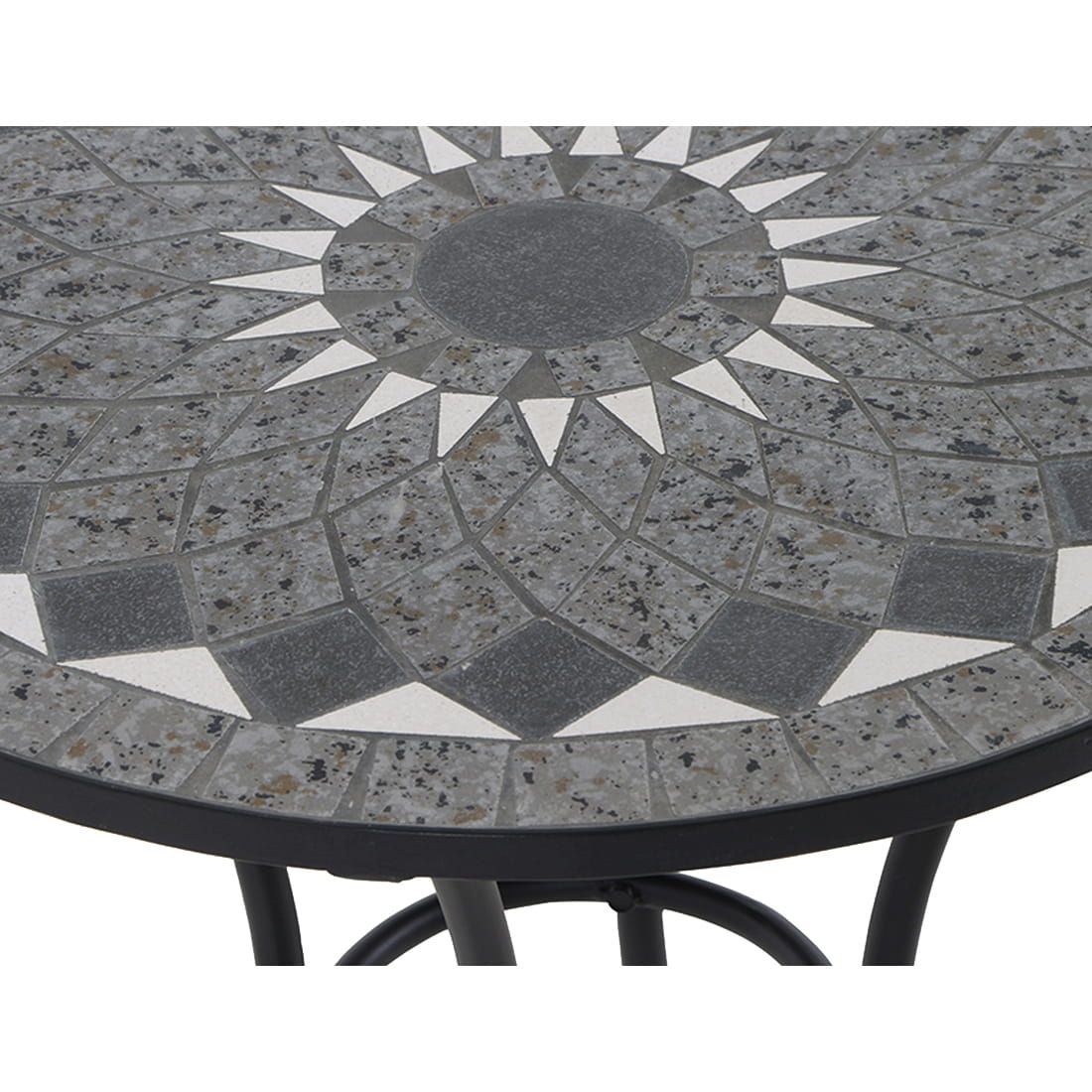 Siena Garden Como Mosaik Gartentisch Ø70x71cm Stahl/Keramik