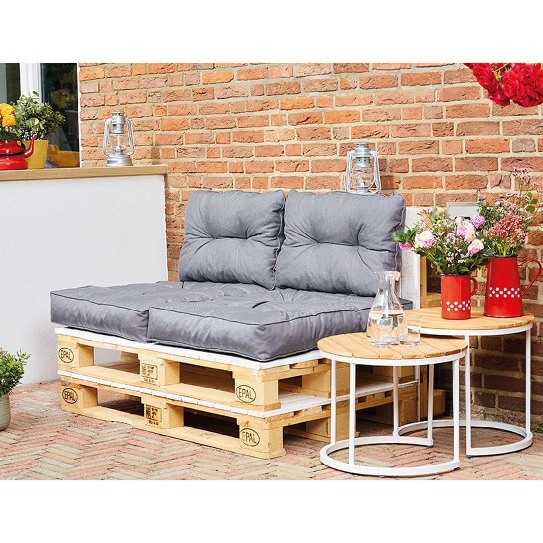 Siena Garden Amaaz Palettenkissen Set Olefin