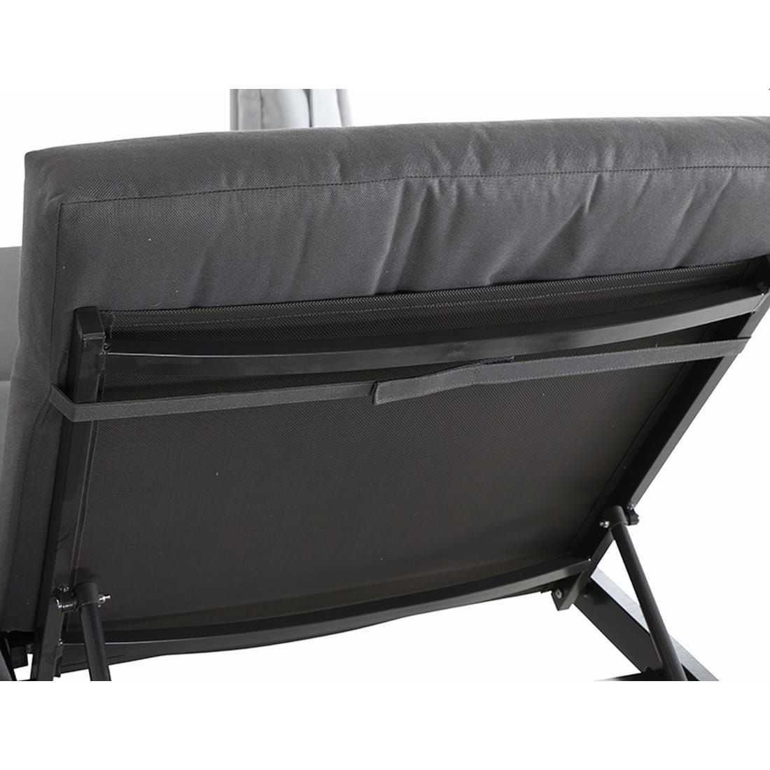 Siena Garden Waikiki Loungebett inkl. Dach Aluminium/Textil