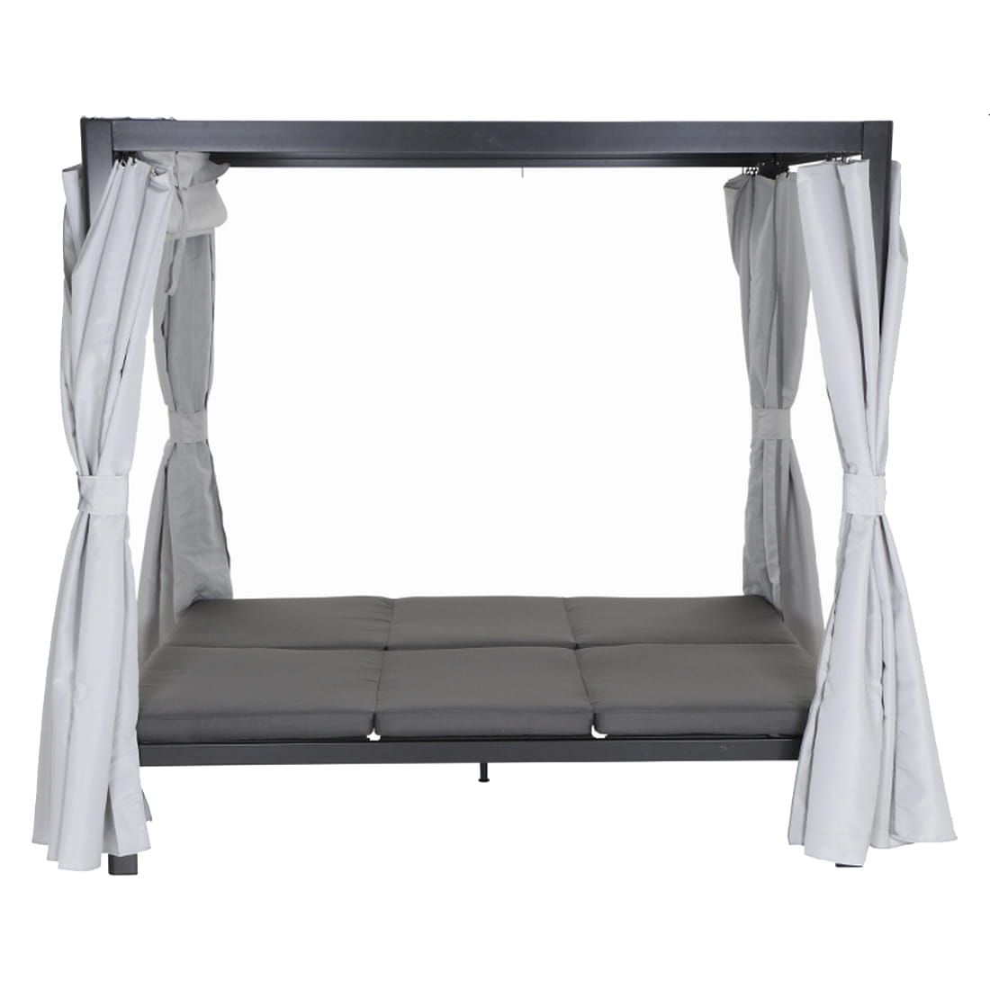 Siena Garden Waikiki Loungebett inkl. Dach Aluminium/Textil