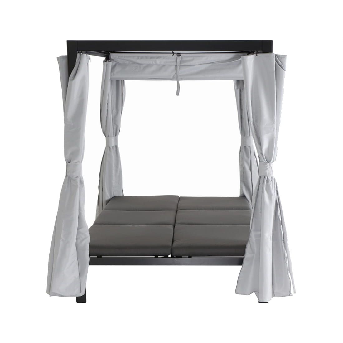 Siena Garden Waikiki Loungebett inkl. Dach Aluminium/Textil