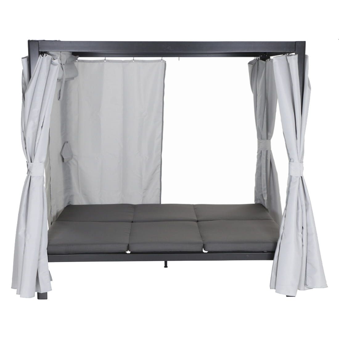 Siena Garden Waikiki Loungebett inkl. Dach Aluminium/Textil
