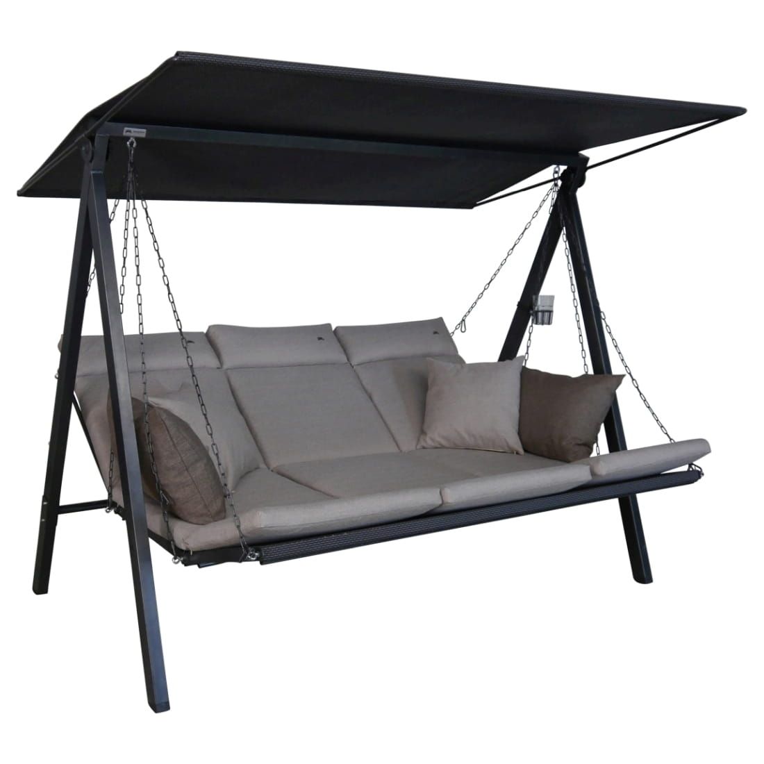 Angerer Lounge Hollywoodschaukel Stahl Grau/Smart Lime