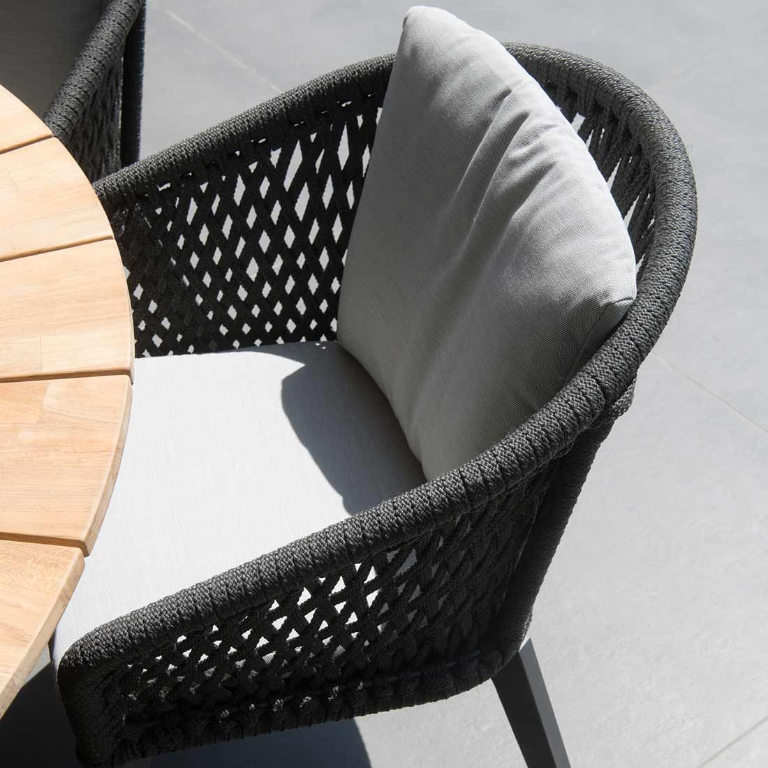 4Seasons Belize Diningsessel Aluminium/Rope