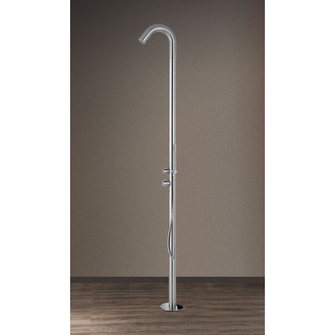 Ideal Sylt Gartendusche Warmwasser V2A
