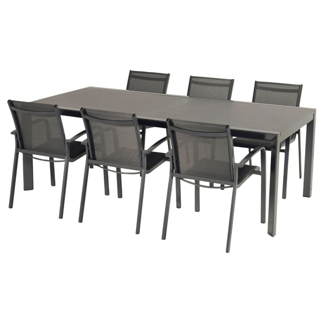 Hartman California Ausziehtisch 220/330x104,5cm Aluminium/Keramik-Glas