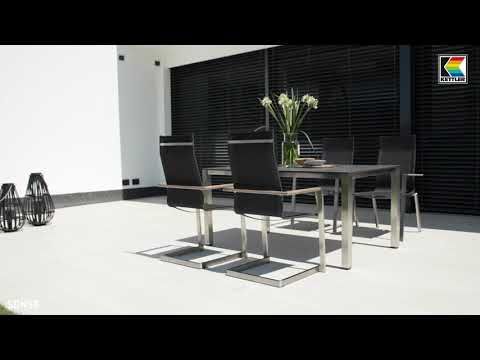 Kettler Sense/Cubic Gartenmöbelset 5-tlg. Tisch 160x95cm