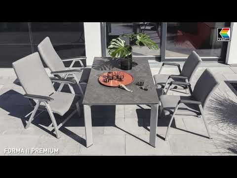 Kettler Forma II Gartenmöbelset 5-tlg. Tisch 160x95cm
