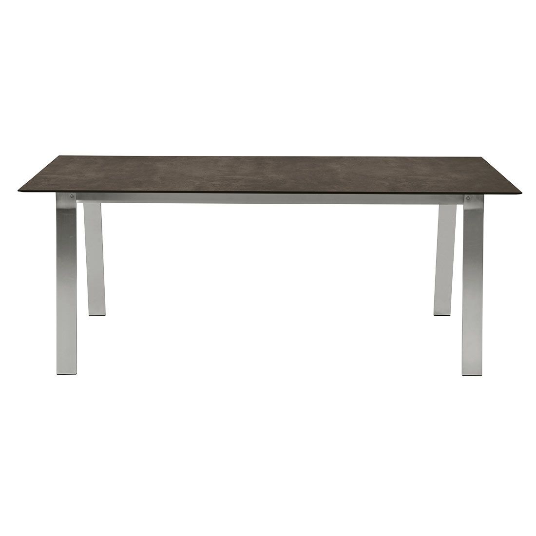 Musterring Belgien Gartentisch 200x95cm Edelstahl/HPL