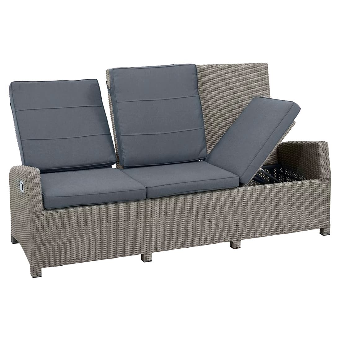 Ploß Vigo Gartensofa Geflecht/Polyester