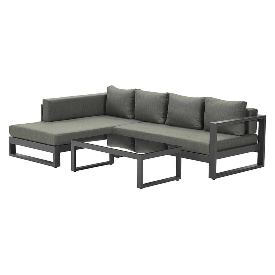 Garden Impressions Esmee Ecklounge 3-tlg. Aluminium/Polster