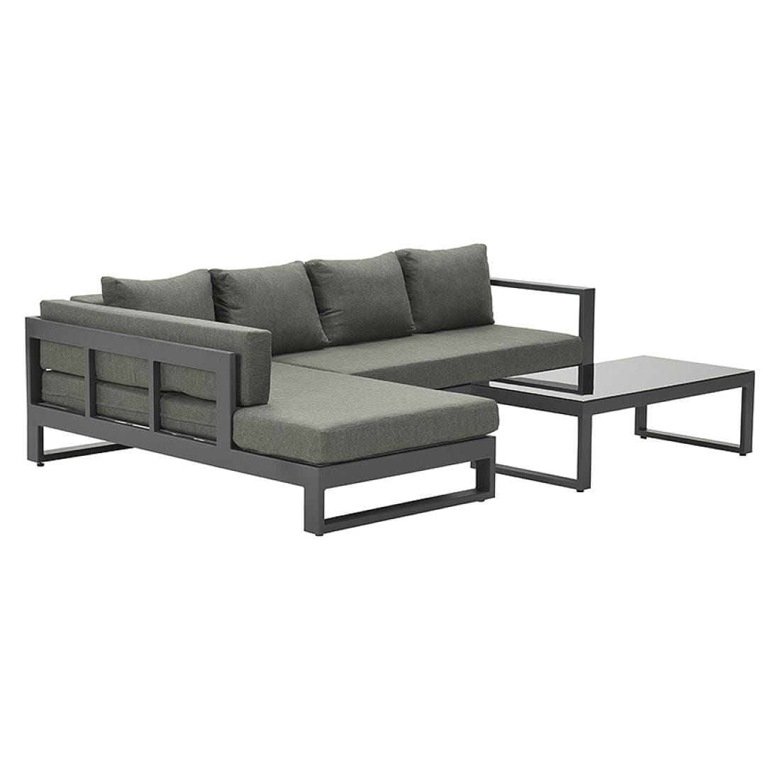 Garden Impressions Esmee Ecklounge 3-tlg. Aluminium/Polster