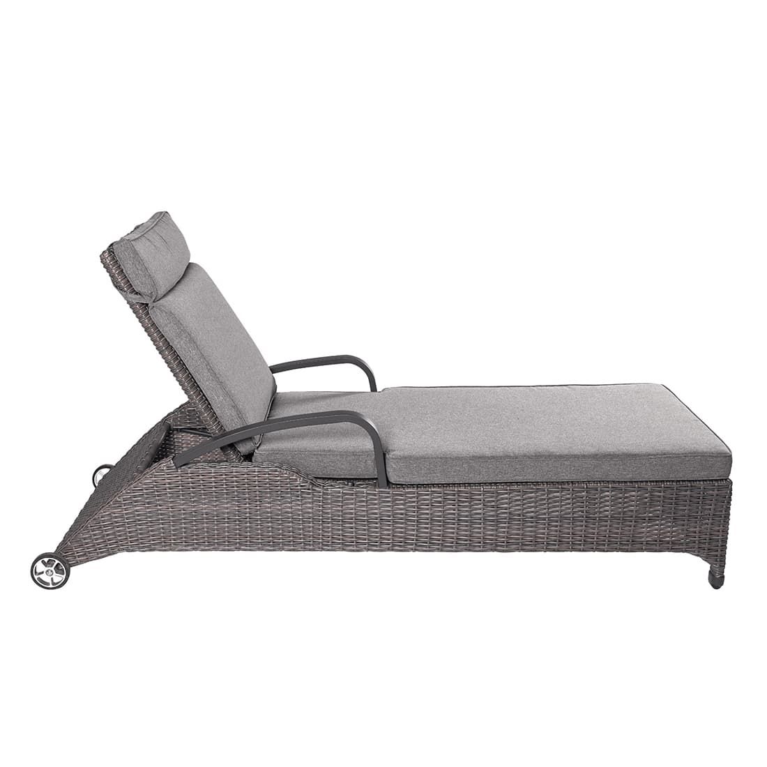 LC Garden Komido Gartenliege Aluminium/Geflecht