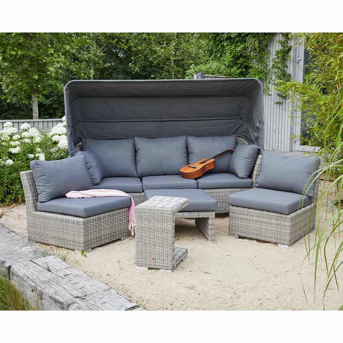 LC Garden Bilbao Ecklounge 5-tlg. Geflecht inkl. Kissen