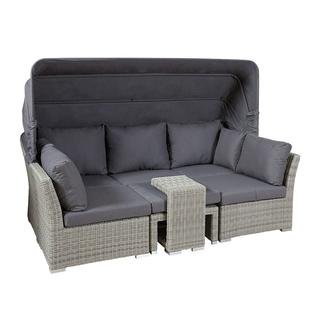 LC Garden Bilbao Ecklounge 5-tlg. Geflecht inkl. Kissen