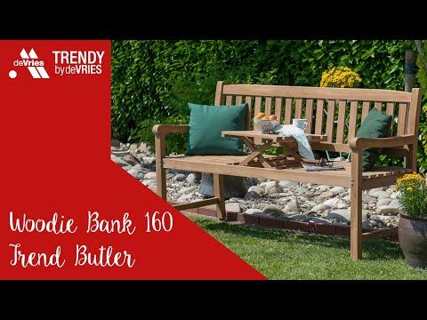deVries Woodie Trend Butler Gartenbank 150cm