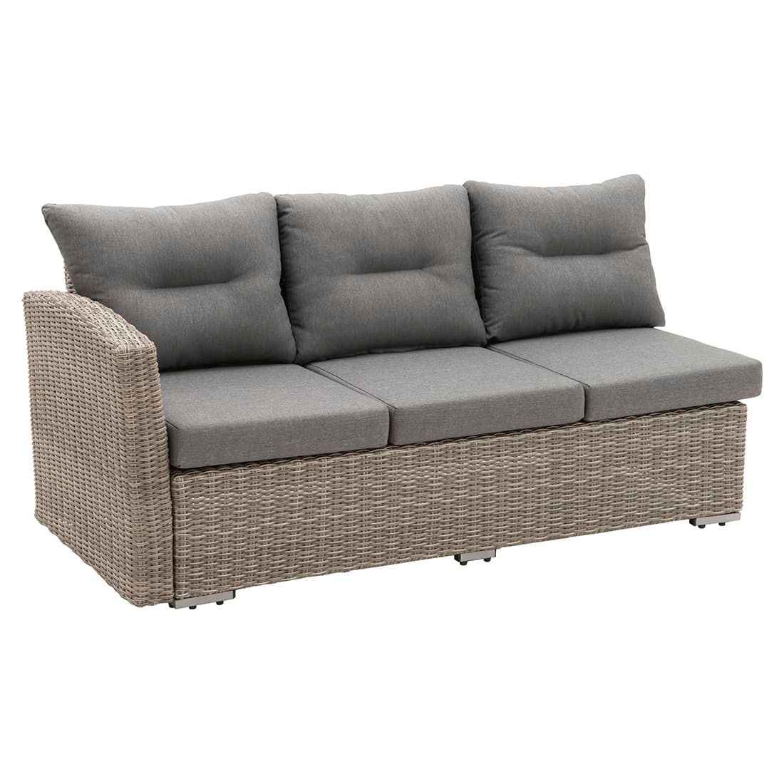 deVries Ferio Ecklounge 5-tlg. Geflecht/Polster