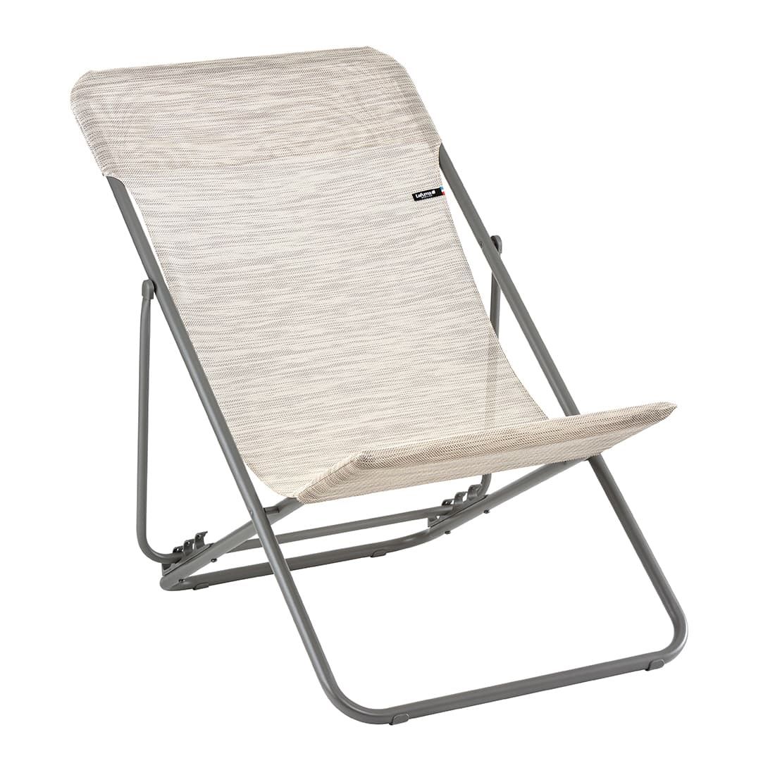 Lafuma Maxi Transat+ Liegestuhl Stahl/Velio® Mix
