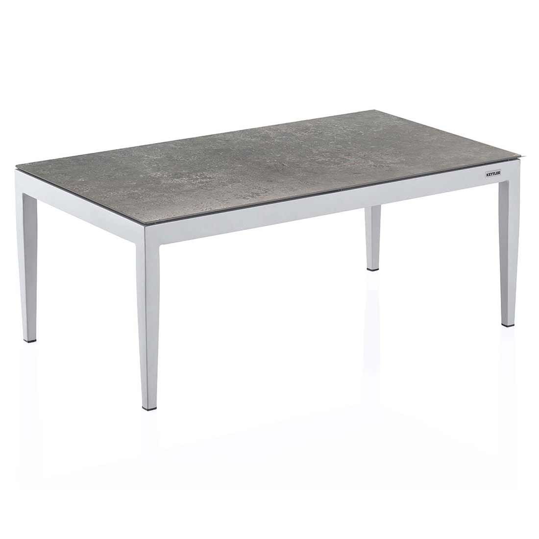 Kettler Sunny Loungetisch 110x60cm Aluminium/Glas