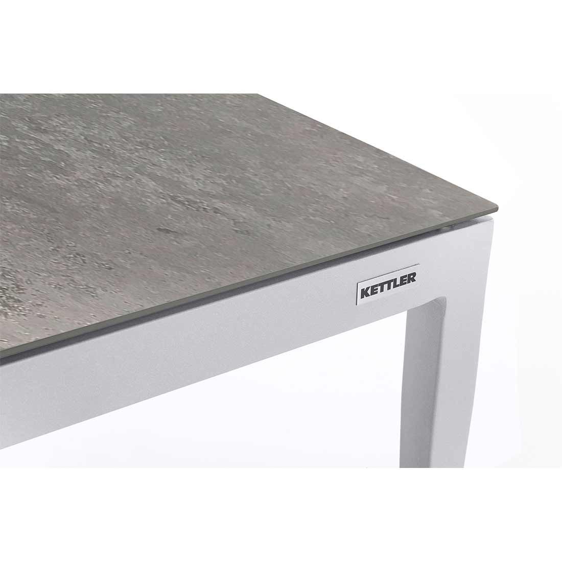 Kettler Sunny Loungetisch 110x60cm Aluminium/Glas