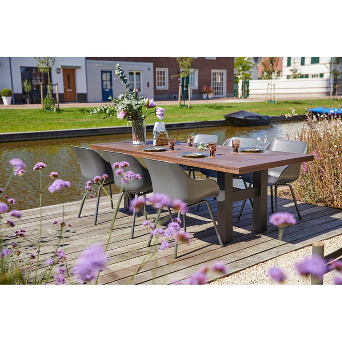 Hartman Yasmani Gartentisch 240x100 cm Aluminium/Resysta®