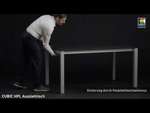 Kettler Cubic Ausziehtisch 150/210x95 cm Aluminium/HPL