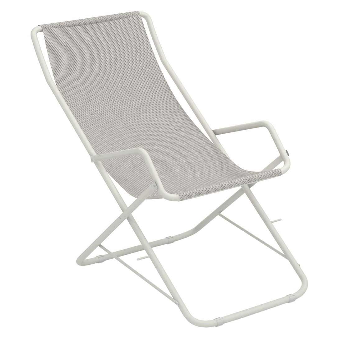 emu Bahama Liegestuhl Stahl/Textilene Blau/Hellblau | Garten und Freizeit