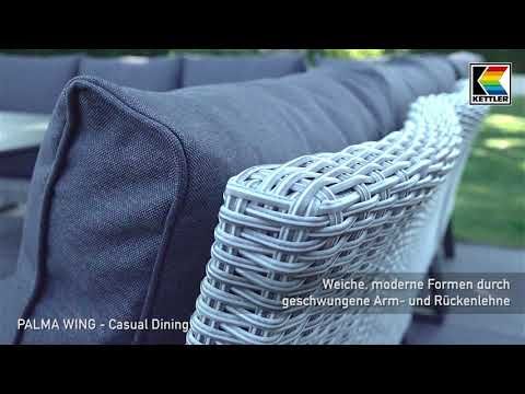 Kettler Palma Wing Modular Hocker Geflecht/Polster
