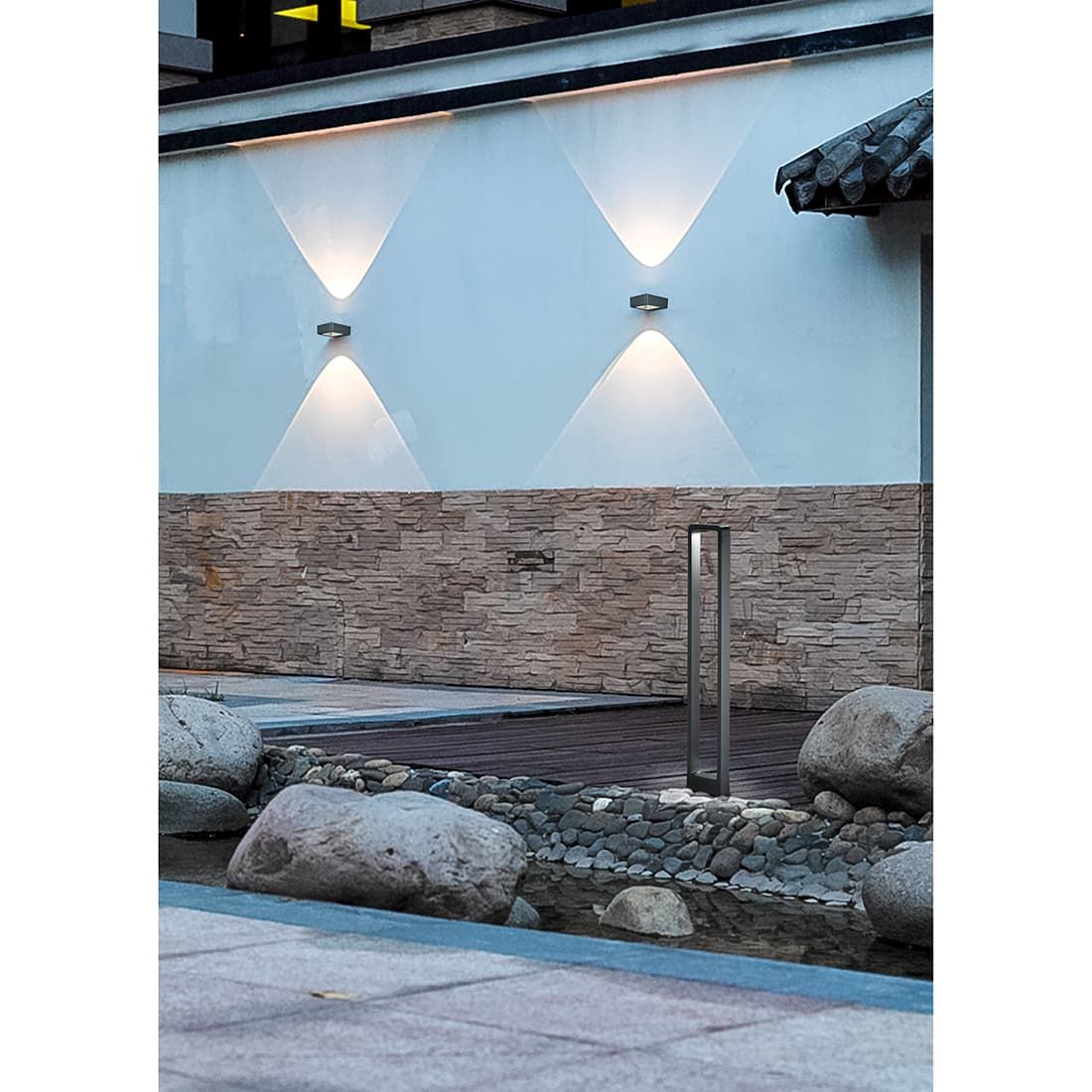 Trio Leuchten Reno Wegeleuchte Aluminium