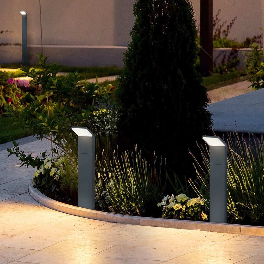 Trio Leuchten Pearl Stehleuchte Aluminium/Kunststoff