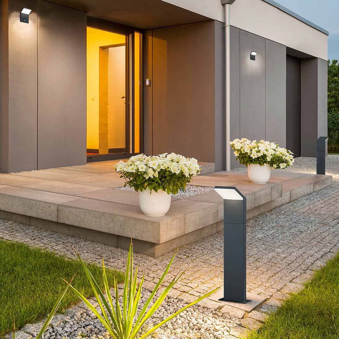 Trio Leuchten Pearl Stehleuchte Aluminium/Kunststoff