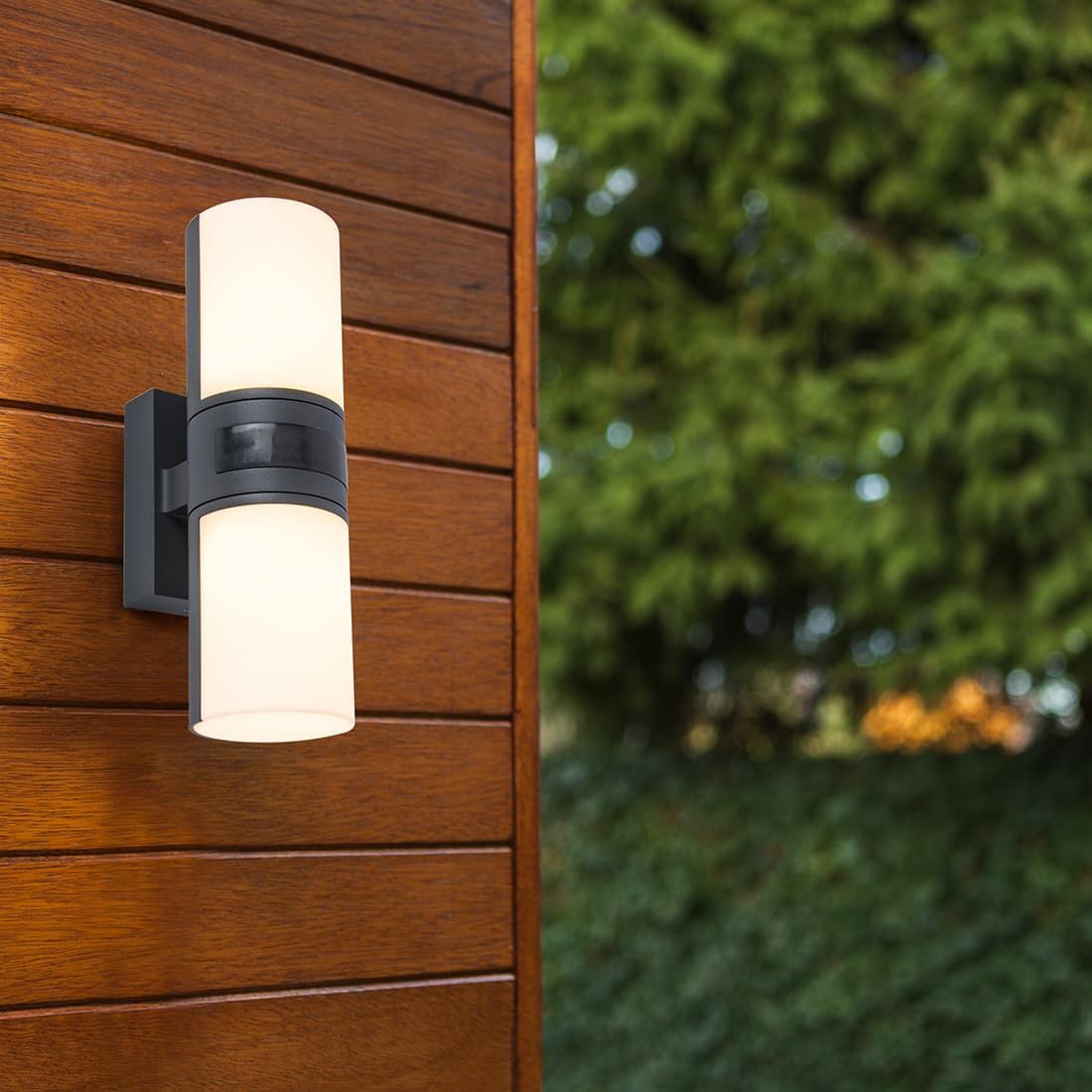 LUTEC Cyra LED-Außenwandbeleuchtung Gussaluminium